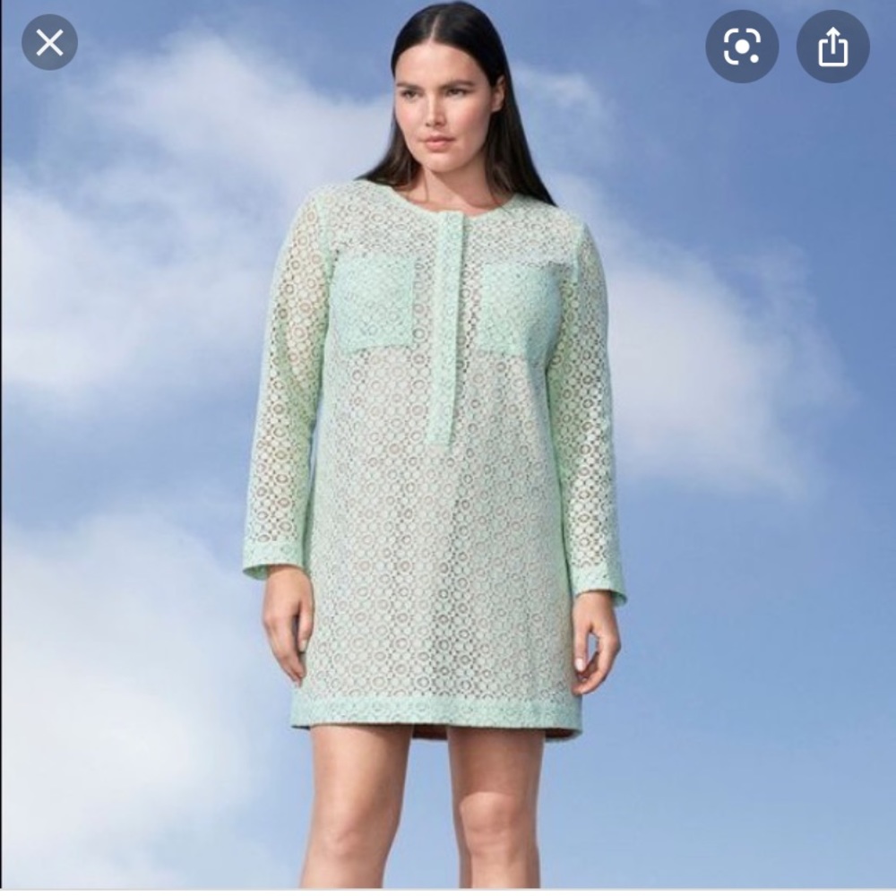 Victoria Beckham for Target Plus Mint Green Dress